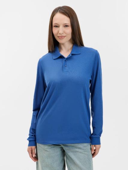 Рубашка поло с длинным рукавом Prime LSL, ярко-синяя (royal), размер 4XL